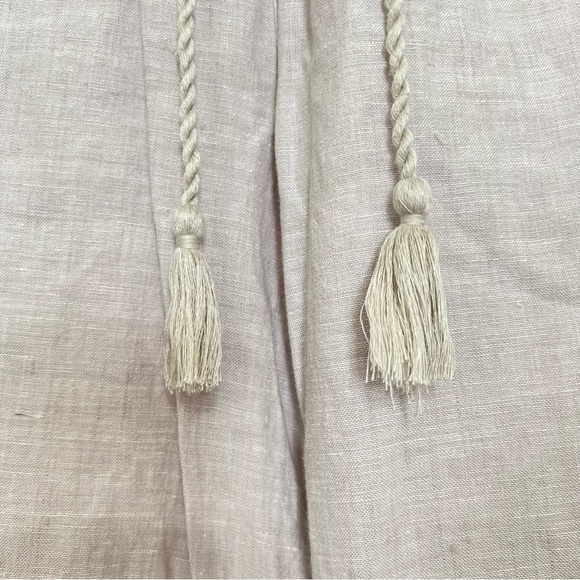 Sigrid Olsen Pull-on Elastic Waist Natural Tan Linen Jogger Pant Size XSmall - Picture 4 of 11